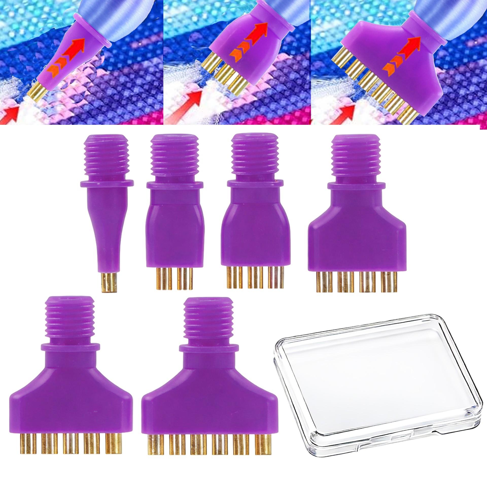 Embroidery Needle Pen - 1/2/3/4/5/6 다이아몬드 페인팅 진공 펜 팁