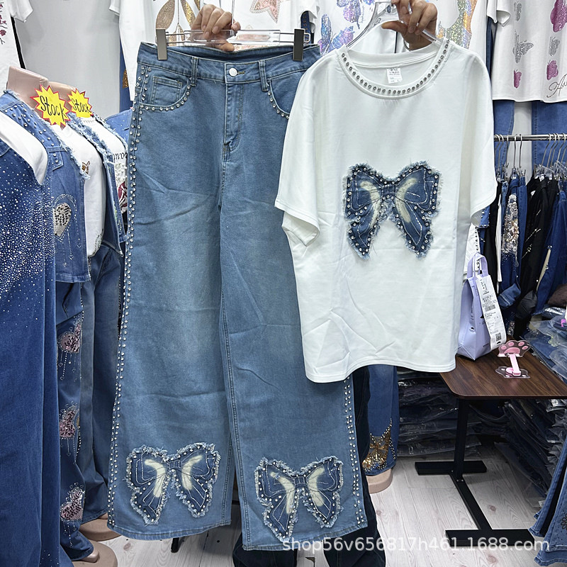 Embroidery Blouse - 새로운 봄 여름 루즈핏 여성 투피스