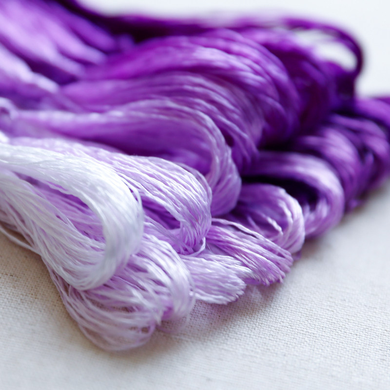 Embroidery Yarn - 20m 수저우 자수 실크실 8가지 색상