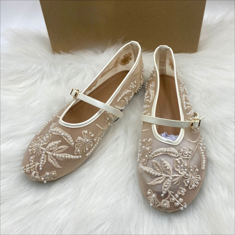 Embroidery Designer - 메쉬 자수 스트링 비즈 여성 발레