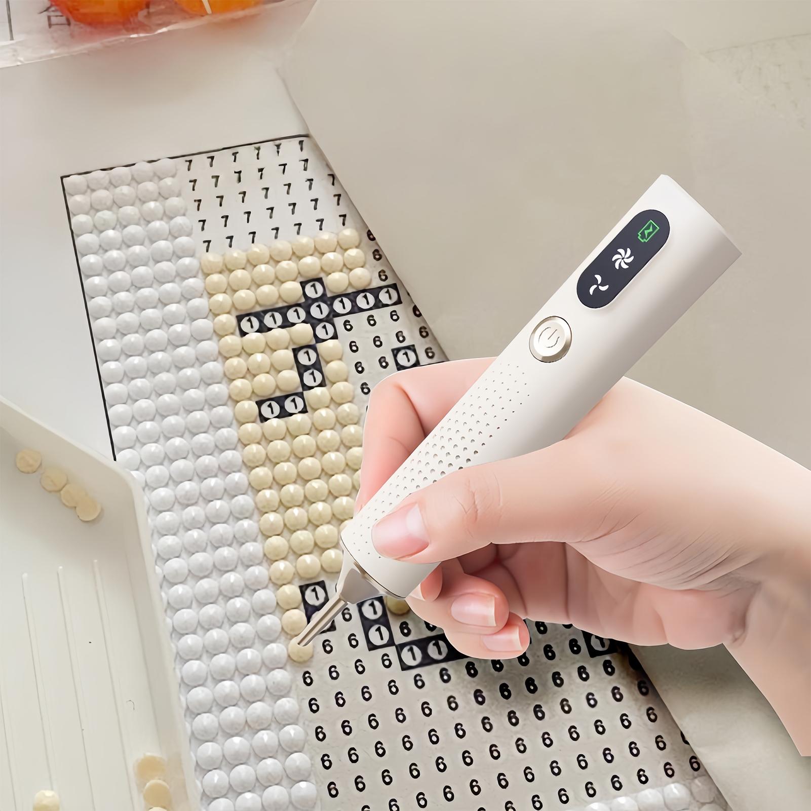 Embroidery Needle Pen - 충전식 무선 다이아몬드 아트 펜 2단