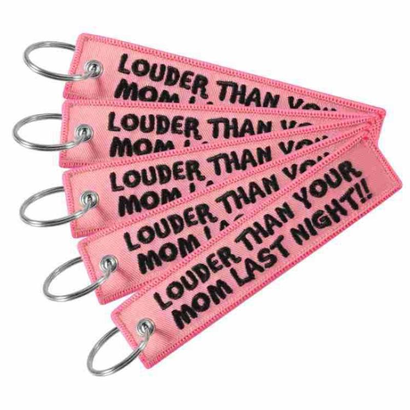 Embroidery Quote - LOUDER THAN YOUR MOM 문구가 있는