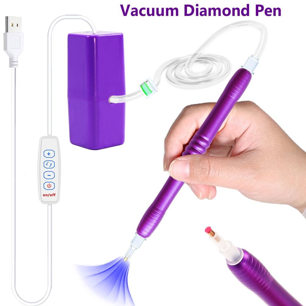 Embroidery Needle Pen - 전기 진공 다이아몬드 페인팅 펜 키트