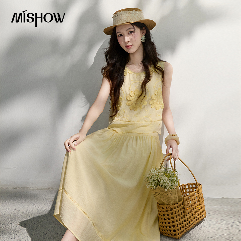 MISHOW 프랑스 꽃 자수 블라우스 솔리드 스커트 세 - Embroidery Blouse 리뷰 및 가격