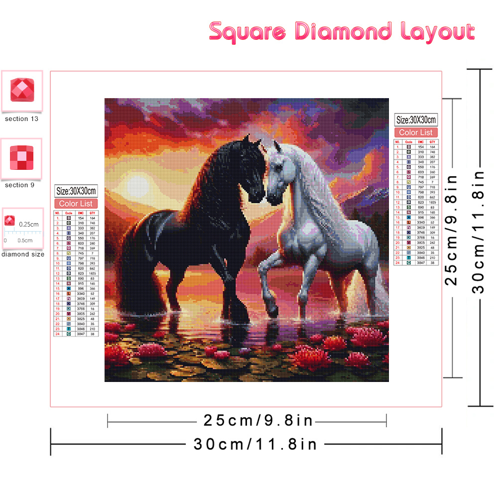 Huacan 다이아몬드 페인팅 세트 태극권 해바라기,  - Embroidery Horse 리뷰 및 가격