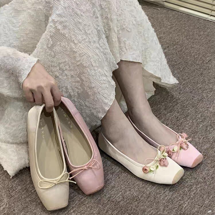 여성 플랫 보우 마리 제인 신발 봄 신상 로리타 드레스 - Embroidery Designer 리뷰 및 가격