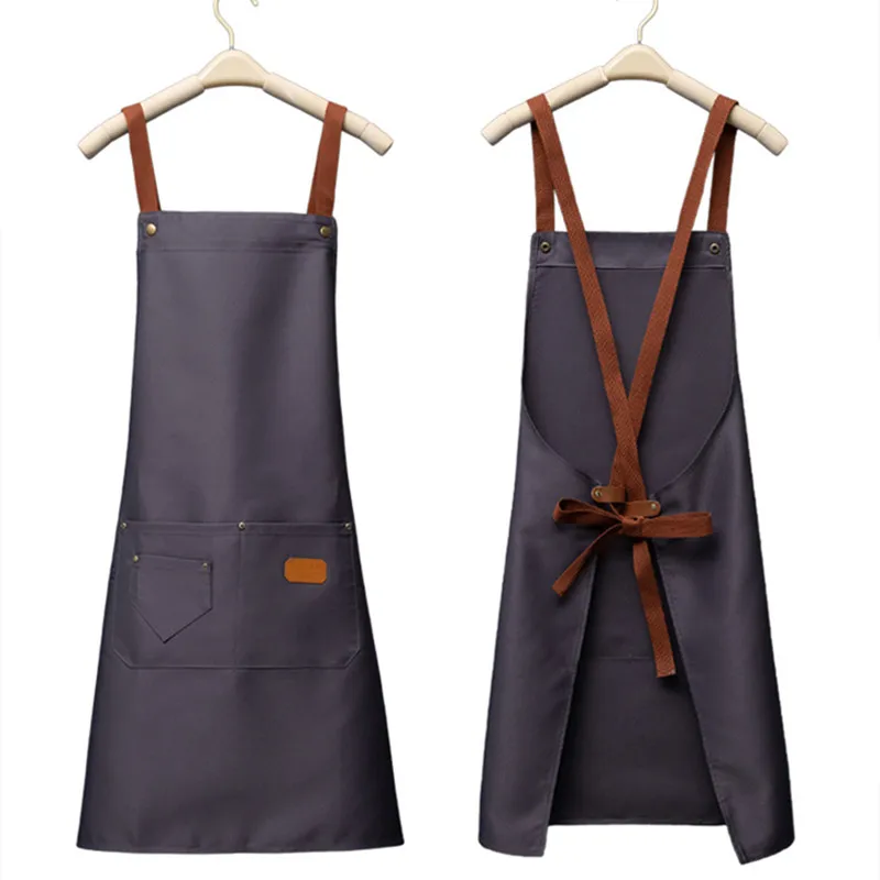 맞춤형 자수 프린트 브랜드 로고 서명 방수 주방 앞치마 - Embroidery Kitchen 리뷰 및 가격