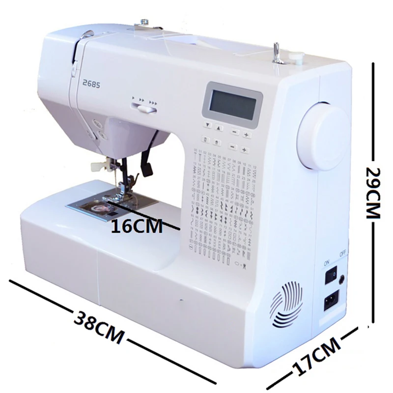 1PC 가정용 전기 LCD 디스플레이 재봉틀 220V/ - Embroidery Chain Stitch 리뷰 및 가격