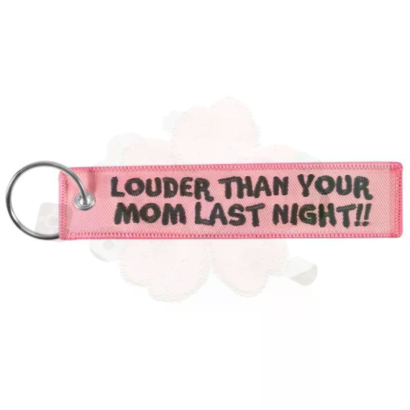 LOUDER THAN YOUR MOM 문구가 있는 자수 - Embroidery Quote 리뷰 및 가격