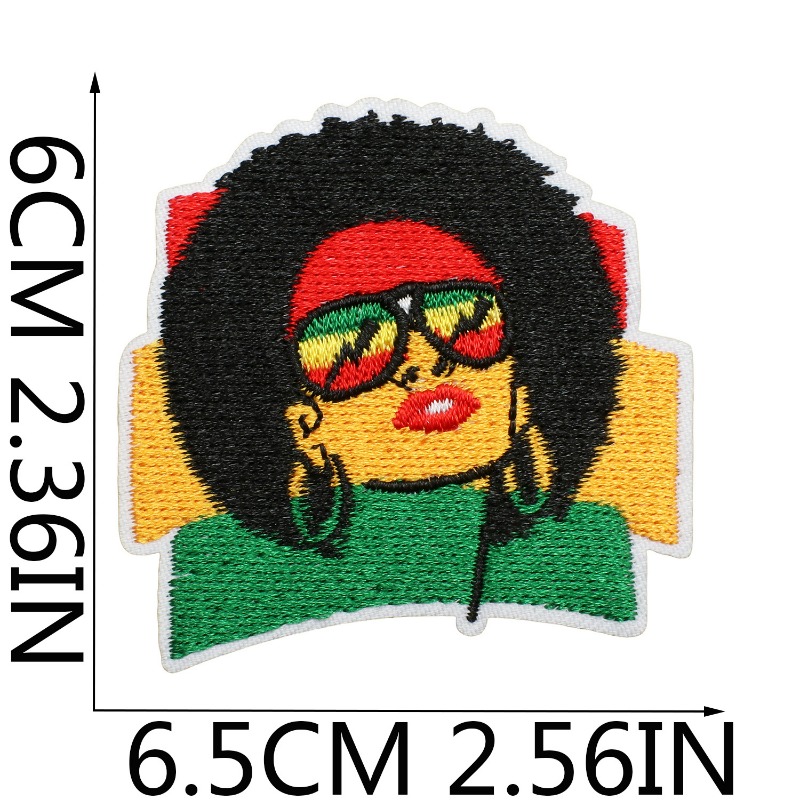 흑인 역사 독립 기념일 여자 철제 바느질 자수 배지 패 - Embroidery On Black Shirt 리뷰 및 가격