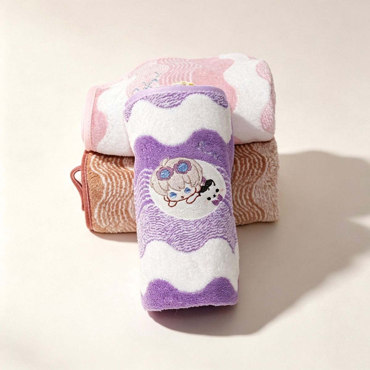 애니메이션 러브 앤 딥스페이스 코랄 플리스 핸드 타월  - Embroidery Yarn 리뷰 및 가격