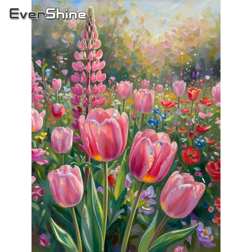 Evershine 11CT 크로스 스티치 키트 꽃 인쇄 - Embroidery Design Patterns Flowers 리뷰 및 가격