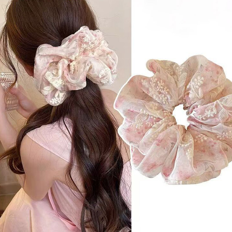 여성용 부드러운 여름 자수 오간자 메쉬 대형 오버사이즈 - Embroidery Organza 리뷰 및 가격