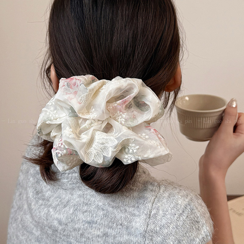 여성용 부드러운 여름 자수 오간자 메쉬 대형 오버사이즈 - Embroidery Organza 리뷰 및 가격