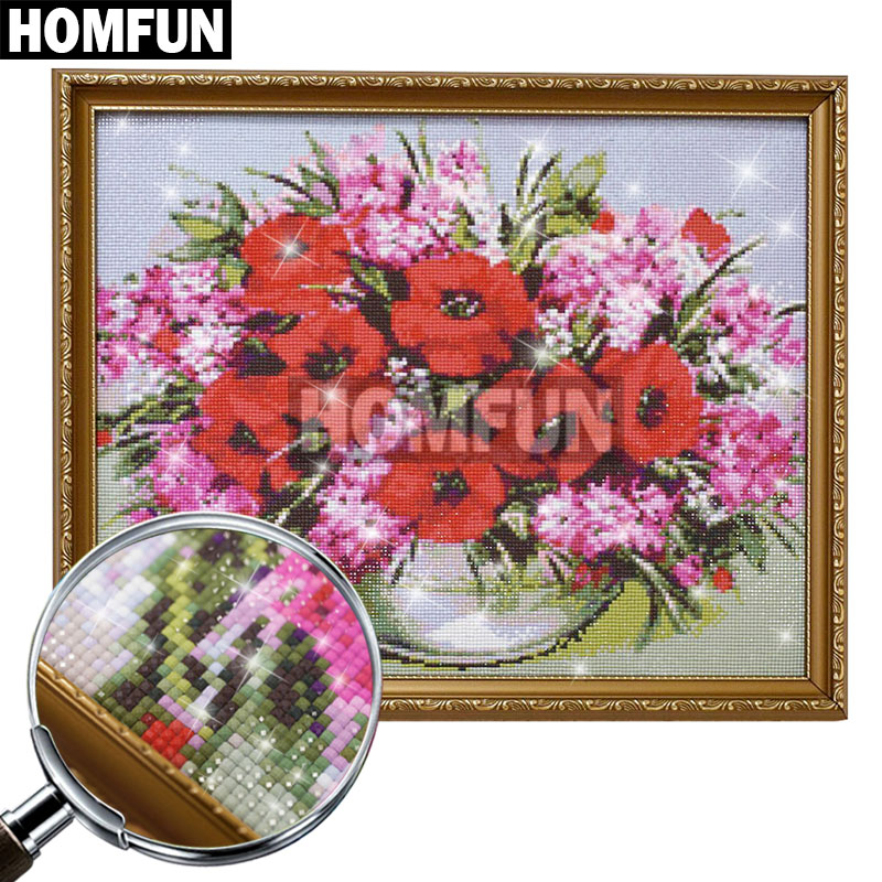 HOMFUN 5D 다이아몬드 자수 바느질 키트 