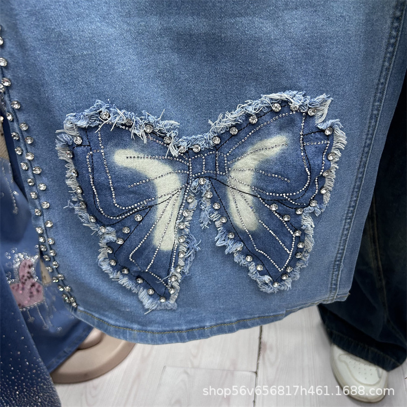 새로운 봄 여름 루즈핏 여성 투피스 세트 자수 나비 화 - Embroidery Blouse 리뷰 및 가격