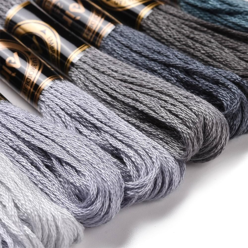 8 Skeins 70 야드 회색 우정 팔찌 문자열 자수 - Embroidery Yarn 리뷰 및 가격