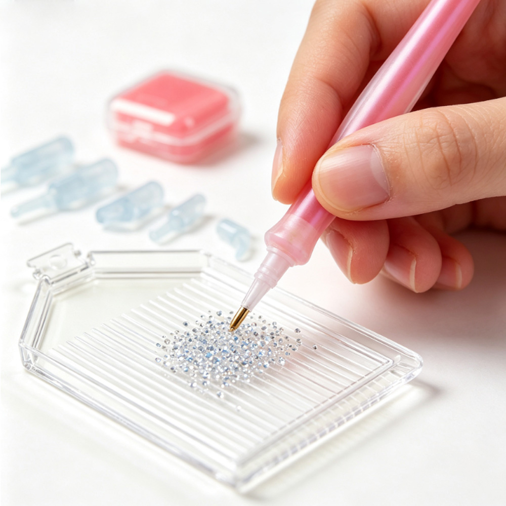 다이아몬드 페인팅 액세서리 펜 트레이 세트 네일아트 라 - Embroidery Needle Pen 리뷰 및 가격