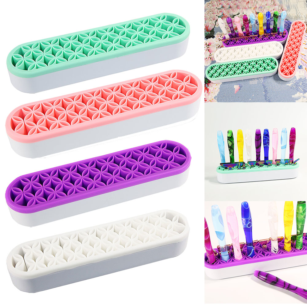 다목적 데스크탑 주최자 실리콘 화장품 보관 상자 5D  - Embroidery Needle Pen 리뷰 및 가격
