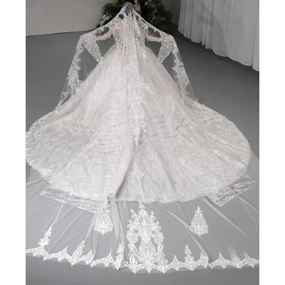 럭셔리 오프숄더 스윗하트 웨딩드레스 2026 자수 크리 - Embroidery Organza 리뷰 및 가격