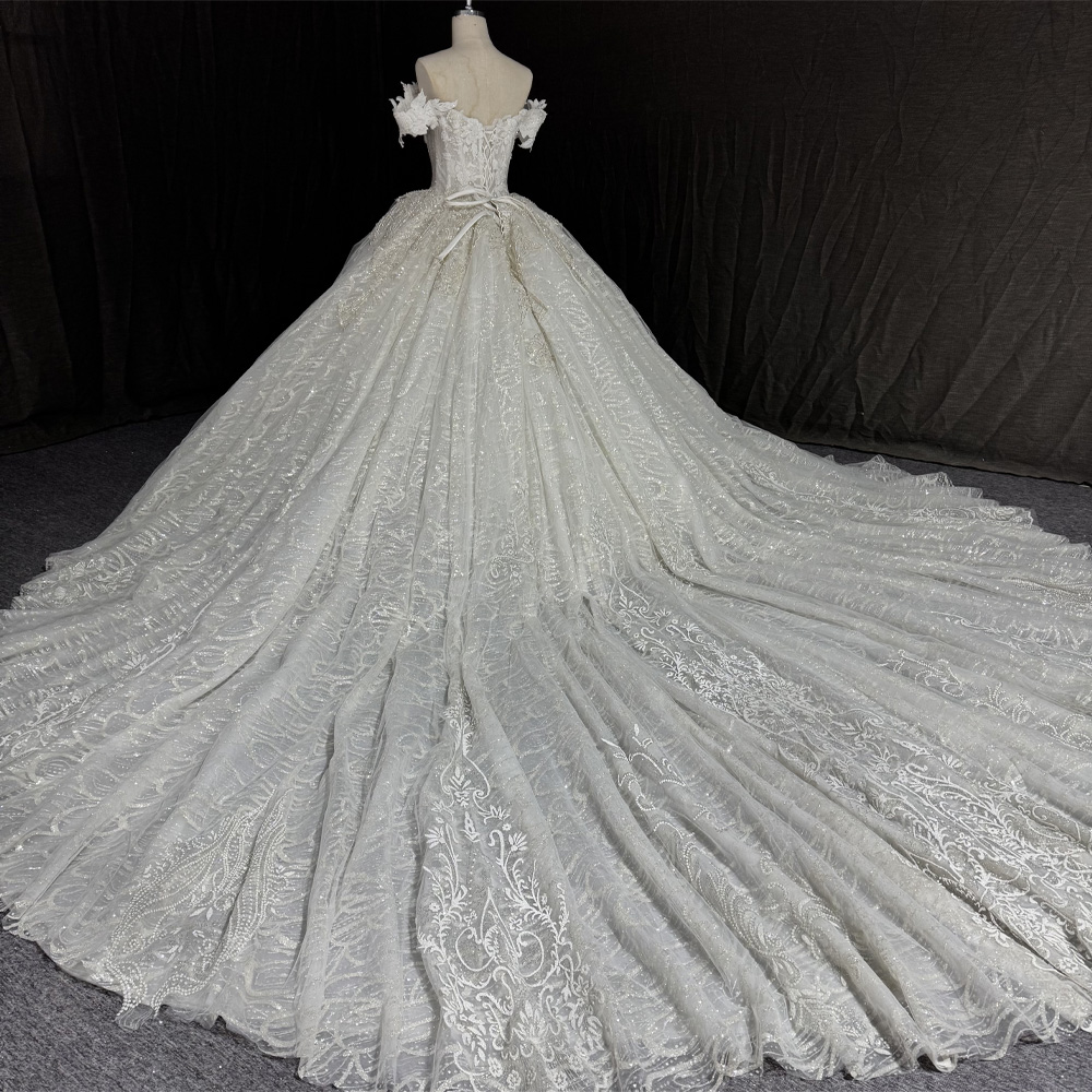 맞춤 제작 가능한 신부 드레스, 스윗하트 오프숄더 자수 - Embroidery Organza 리뷰 및 가격