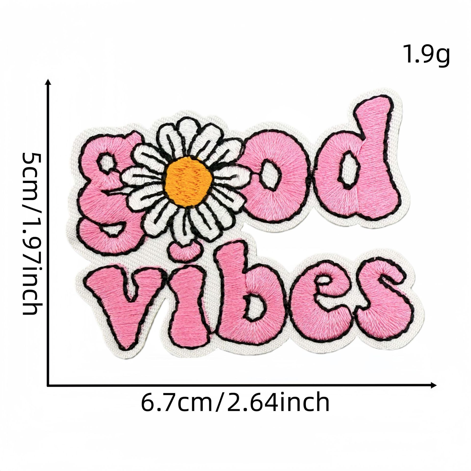 핑크색 감성 자수 패치 영어 영감 문구 DIY 의류 장 - Embroidery Quote 리뷰 및 가격