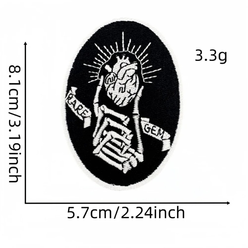 블랙 펑크 테로 스컬 로즈 캣우먼 다리미 부착 자수 배 - Embroidery On Black Shirt 리뷰 및 가격