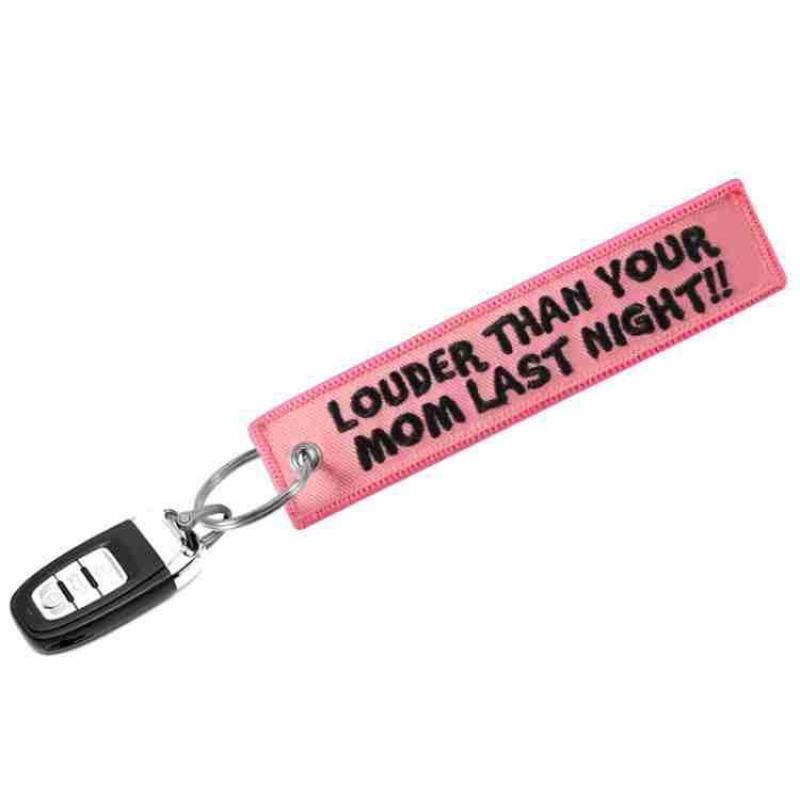 LOUDER THAN YOUR MOM 문구가 있는 자동 - Embroidery Quote 리뷰 및 가격
