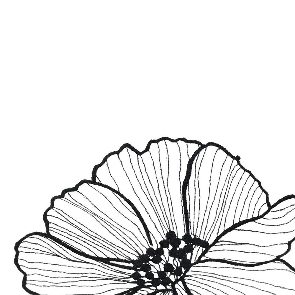 의류 자수 패치 자수 꽃 아플리케 오간자 꽃 패치 블랙 - Embroidery On Black Shirt 리뷰 및 가격